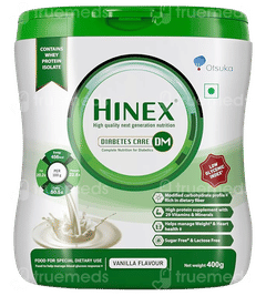 Hinex Dm Vanilla Flavour Sugar Free Powder 400Gm Hinex Dm Vanilla Flavour Sugar Free Powder 400Gm