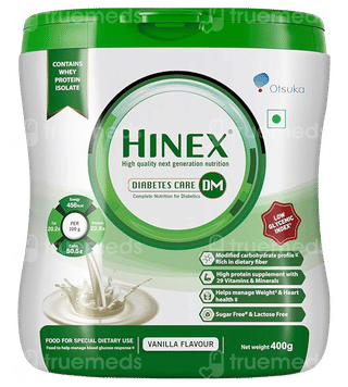 Hinex Dm Vanilla Flavour Sugar Free Powder 400Gm