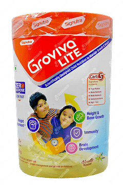 GROVIVA LITE VANILLA FLAVOUR POWDER 400GM