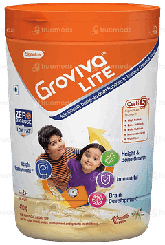 GROVIVA LITE VANILLA FLAVOUR POWDER 400GM