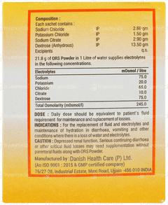 Ors Orange Flavour Sachet 21.8gm