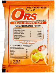 Ors Orange Flavour Sachet 21.8gm
