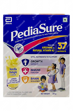 PEDIASURE COMPLETE BALANCED NUTRITION VANILLA FLAVOUR REFILL POWDER 200GM