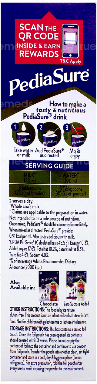 Pediasure Vanilla Flavour Refill Powder 200Gm