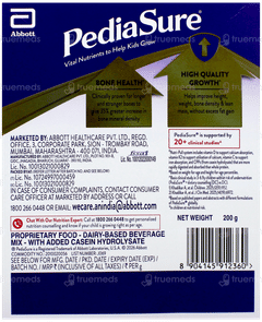 Pediasure Vanilla Flavour Refill Powder 200Gm Pediasure Vanilla Flavour Refill Powder 200Gm