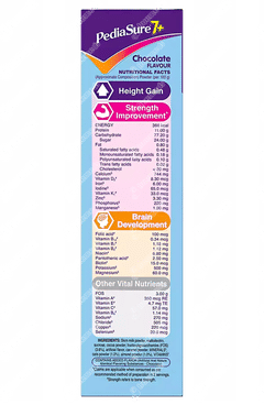 Pediasure 7+ With Oats & Almond Chocolate Flavour Powder Refill 200gm Pediasure 7+ With Oats & Almond Chocolate Flavour Powder Refill 200gm