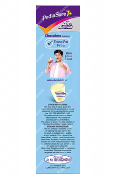 Pediasure 7+ With Oats & Almond Chocolate Flavour Powder Refill 200gm Pediasure 7+ With Oats & Almond Chocolate Flavour Powder Refill 200gm