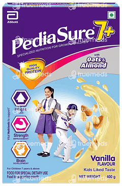 Pediasure 7+ With Oats And Almonds Vanilla Flavour Powder 400 GM