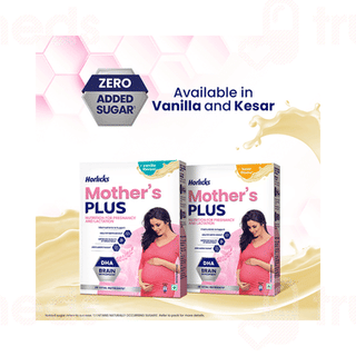 Horlicks Mothers Plus Vanilla Flavour No Added Sugar Refill Powder 200gm