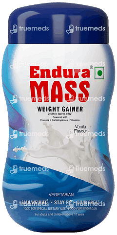 ENDURA MASS WEIGHT GAINER VANILLA FLAVOUR 500GM