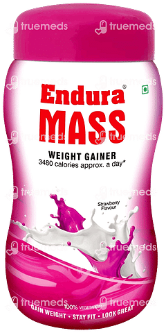 Endura Mass Weight Gainer Strawberry 500 GM