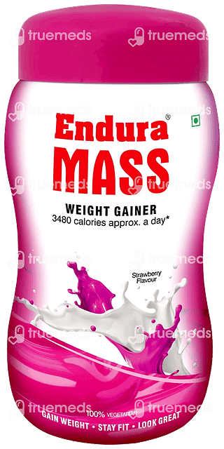 Endura Mass Weight Gainer Strawberry 500 GM