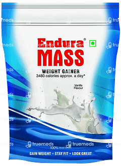 Endura Mass Weight Gainer Vanilla Flavour Refill Powder 400gm