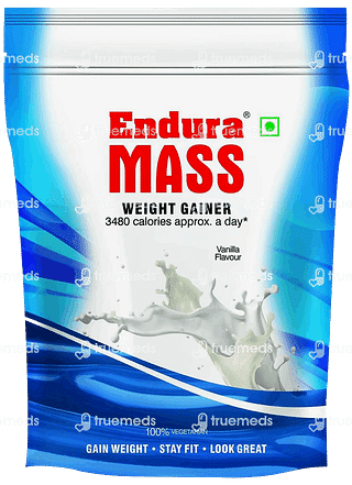 Endura Mass Weight Gainer Vanilla Flavour Refill Powder 400gm