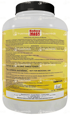 Endura Mass Weight Gainer Banana Flavour Protein Powder 3kg