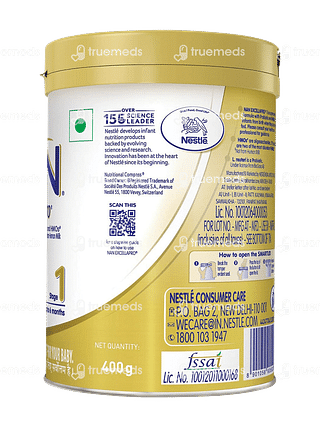 Nestle Nan Excella Pro Stage 1 Upto 6 Months Infant Formula Powder Jar 400gm