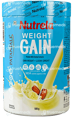 Patanjali Nutrela Weight Gain Soya Whey Protein 500 GM