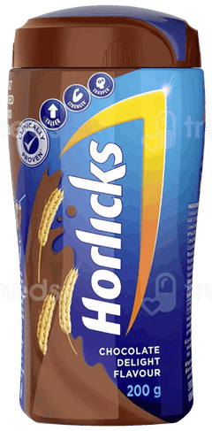 Horlicks Chocolate Delight Flavour Jar 200Gm Horlicks Chocolate Delight Flavour Jar 200Gm