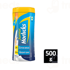 Junior Horlicks Vanilla Flavour Powder Jar 500Gm
