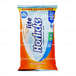 Horlicks Powder Lite Refill Regular Malt 500 GM