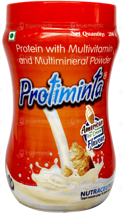 Protiminta American Ice Cream Flavour Powder 200Gm Protiminta American Ice Cream Flavour Powder 200Gm