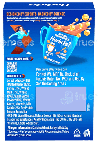 Horlicks Chocolate Flavour Refill Powder 500Gm