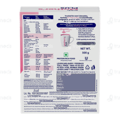Horlicks Mothers Plus Vanilla Flavour No Added Sugar Refill Powder 500gm