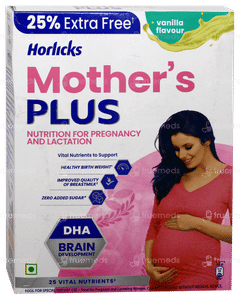 Horlicks Mothers Plus Vanilla Flavour No Added Sugar Refill Powder 500Gm Horlicks Mothers Plus Vanilla Flavour No Added Sugar Refill Powder 500Gm