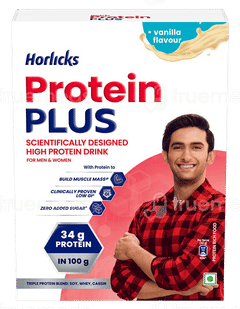 Horlicks Protein Plus Vanilla Flavour 400Gm Horlicks Protein Plus Vanilla Flavour 400Gm