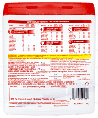 Complan Nutrigro Chocolate Flavour Powder Jar 400gm