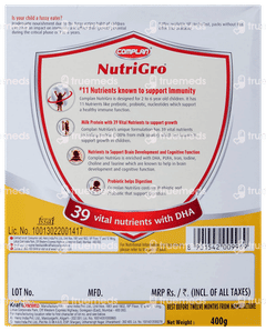 Complan Nutrigro 2 To 6 Years Badam Kheer Flavour Refill 400gm