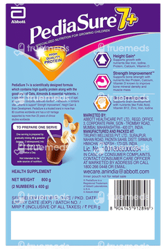 Pediasure 7+ With Oats & Almond Chocolate Flavour Refill Powder 800gm