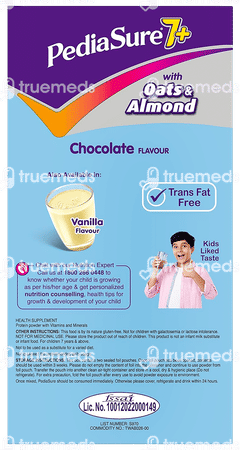 Pediasure 7+ With Oats & Almond Chocolate Flavour Refill Powder 800gm