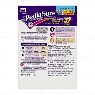 Pediasure Premium Chocolate Flavour Refill Powder 400gm