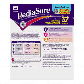 Pediasure Kids Nutrition Drink With Arginine & Natural Vitamin K2 Premium Chocolate 2 Kg