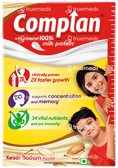 COMPLAN KESAR BADAM FLAVOUR REFILL POWDER 500GM