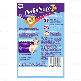 Pediasure 7+ Oats & Almond Vanilla Flavour Refill Powder 800gm