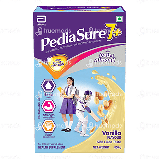 Pediasure 7+ Nutrition Drink With Oats & Almond Vanilla 800 GM