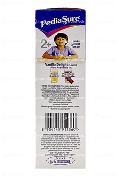 Pediasure Kids Nutrition Drink With Arginine & Natural Vitamin K2 Vanilla Delight 200 GM