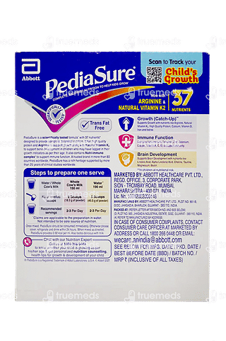 Pediasure Kids Nutrition Drink With Arginine & Natural Vitamin K2 Vanilla Delight 200 GM