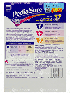 Pediasure Arginine & Natural Vitamin K2 Premium Choclate Flavour Powder 1kg