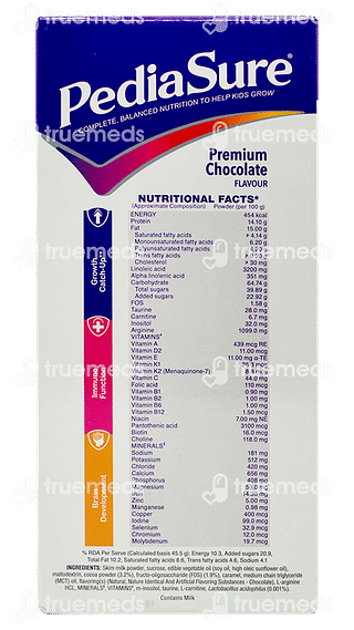 Pediasure Kids Nutrition Drink With Arginine & Natural Vitamin K2 Choclate Delight 1 Kg