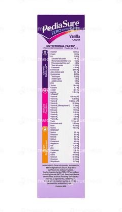 Pediasure Vanilla Flavour Zero Sucrose Added Refill Powder 400gm
