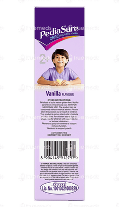 Pediasure Vanilla Flavour Zero Sucrose Added Refill Powder 400gm