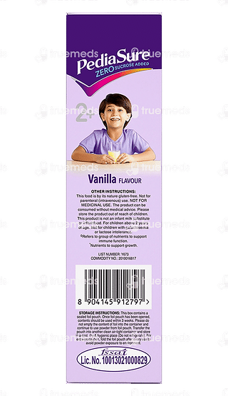 Pediasure Vanilla Flavour Zero Sucrose Added Powder 400gm