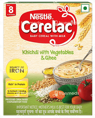 Nestle Cerelac Khichdi With Vegetables And Ghee From 8 To 24 Months Baby Cereal 300gm