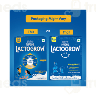 Nestle Lactogrow 2 To 6 Years Biscuity And Vanilla Flavour Powder 400gm
