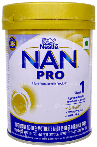Nestle Nan Pro Stage 1 Up To 6 Months Infant Formula With Probiotic Jar Powder 400Gm