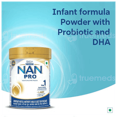 Nestle Nan Pro Stage 1 Up To 6 Months Infant Formula With Probiotic Jar Powder 400Gm