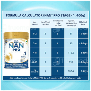 Nestle Nan Pro Stage 1 Up To 6 Months Infant Formula With Probiotic Jar Powder 400Gm